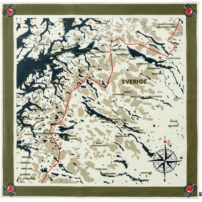 Sweadish Classic Map Scarf